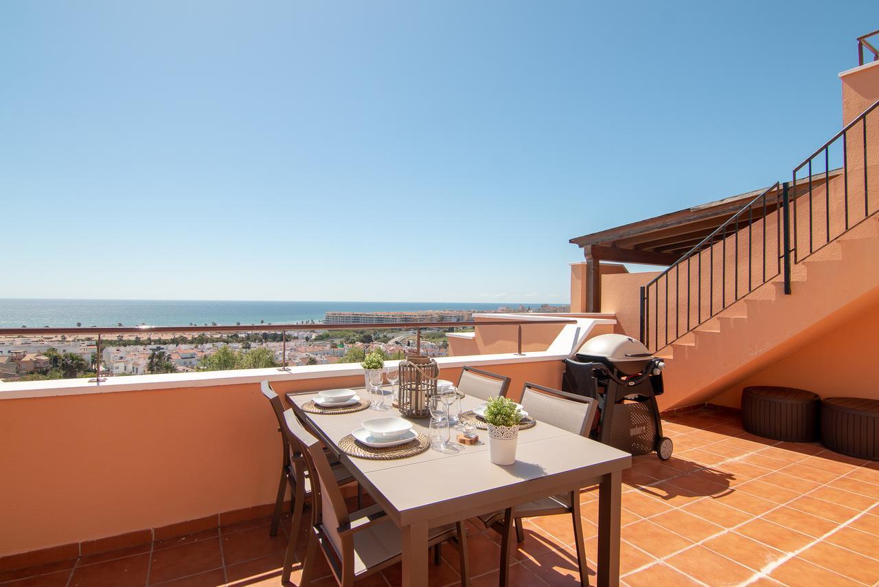 2242-Amazing Penthouse 2Terraces Sea View Apartment Casares Bagian luar foto
